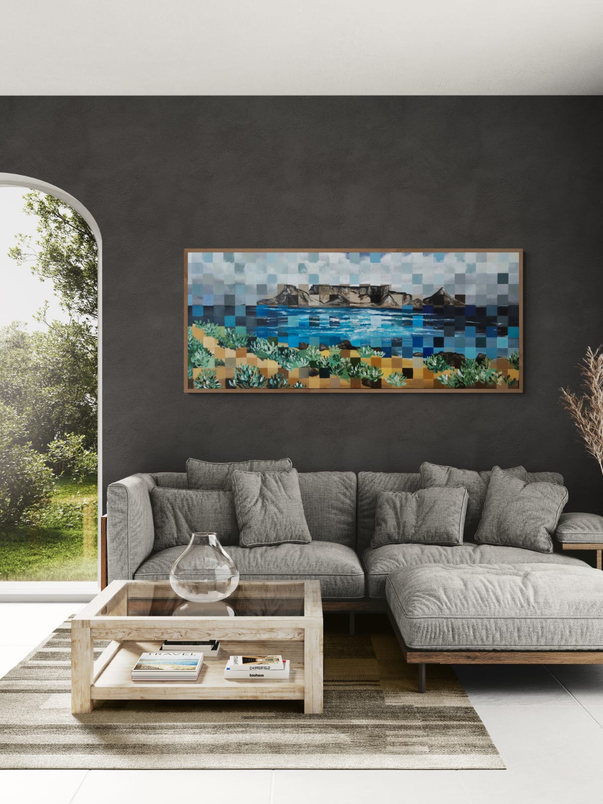 '- SOLD - "Cape Wonder" - 170 x 70cm - Framed - Acrylic On Canvas - Image 13