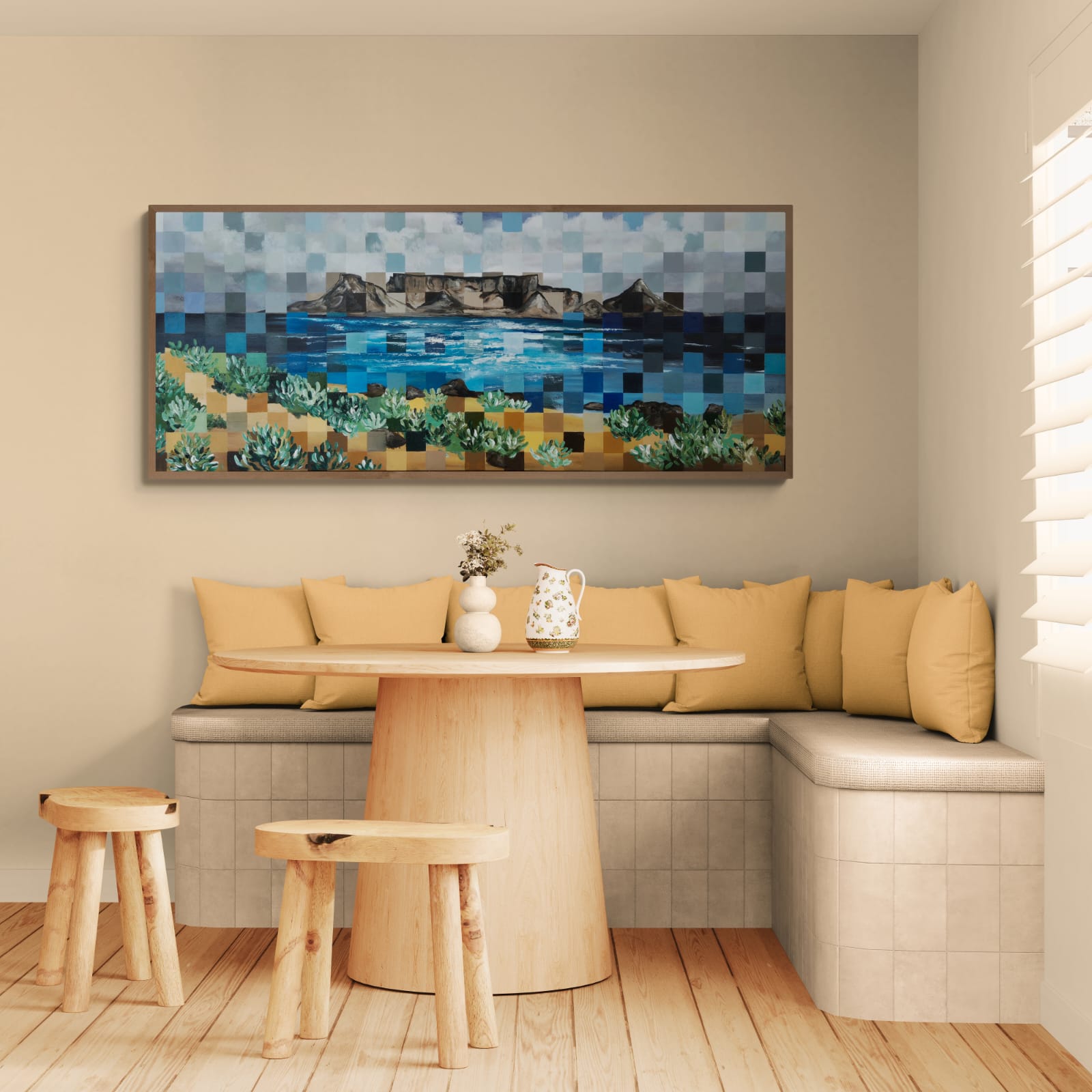 '- SOLD - "Cape Wonder" - 170 x 70cm - Framed - Acrylic On Canvas - Image 16