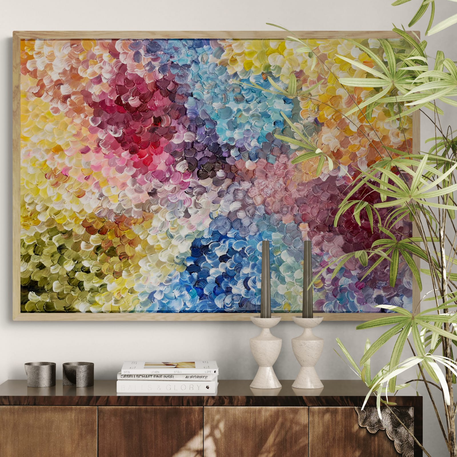 Abstract art by Natalie grey - Fragments of the soul - colourful abstract SA art