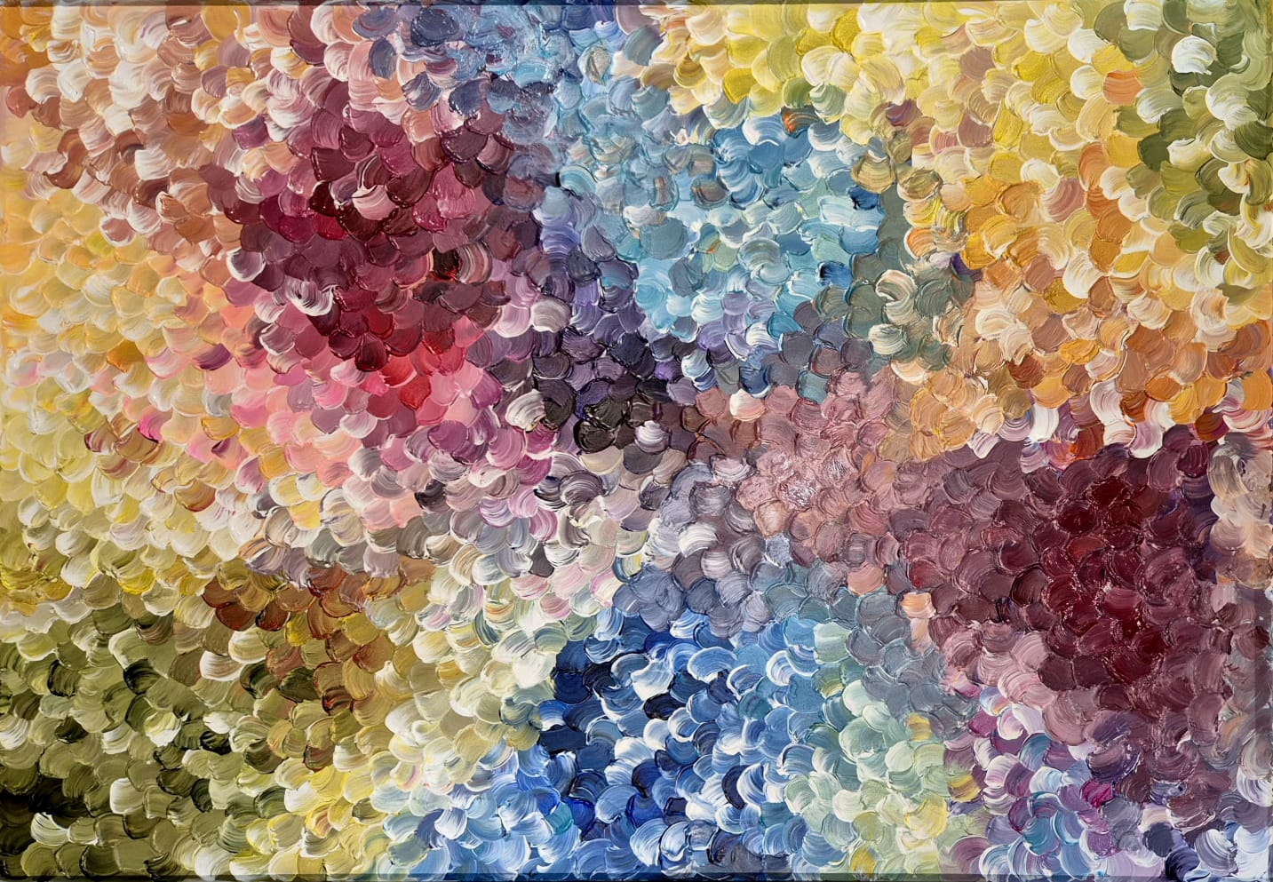 '- SOLD - "Fragments Of The Soul" - 100 x 70cm - Acrylic On Canvas - Framed in light oak - Image 9