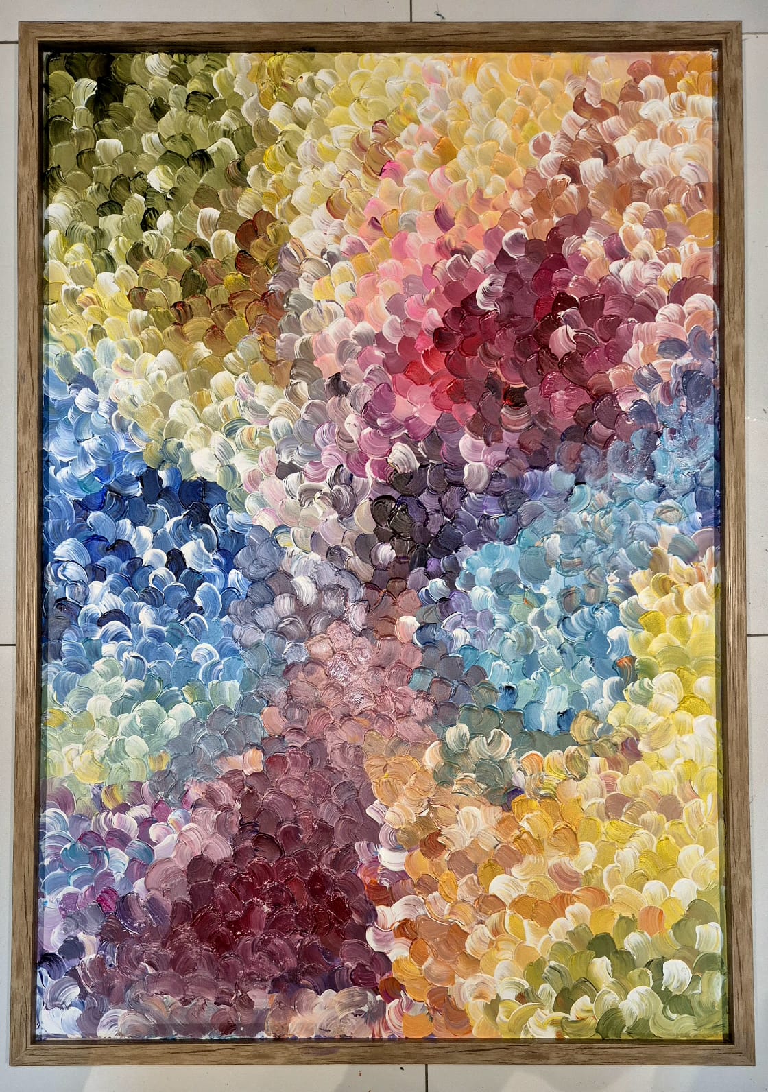 '- SOLD - "Fragments Of The Soul" - 100 x 70cm - Acrylic On Canvas - Framed in light oak - Image 10