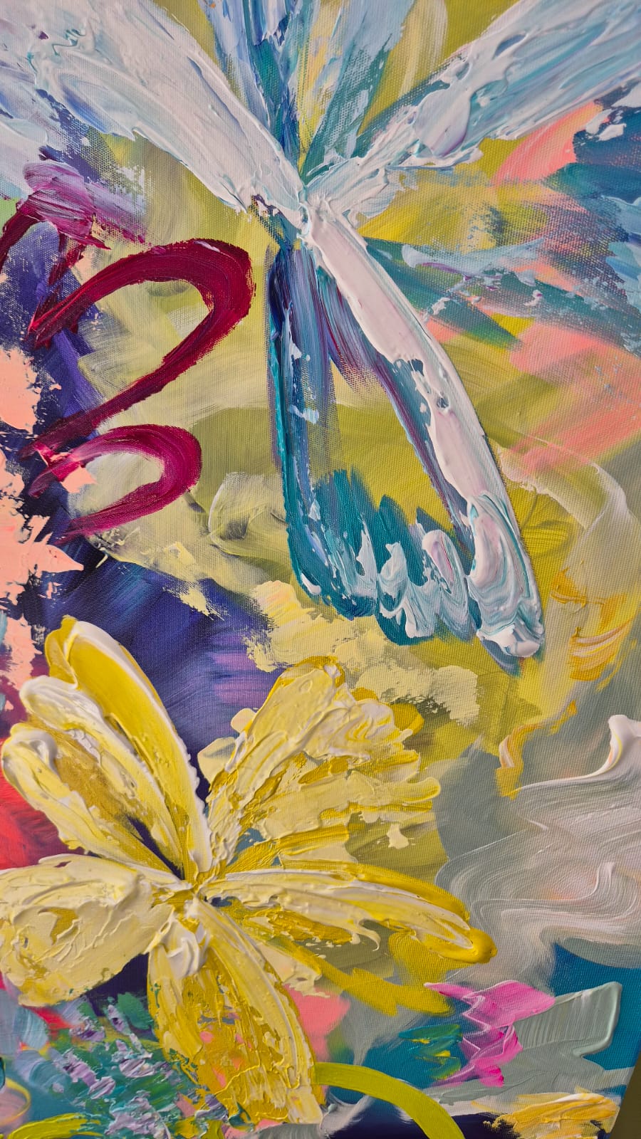 '- SOLD - "Pina Colada's" - 110cm x 180cm - Acrylic On Canvas - Image 14