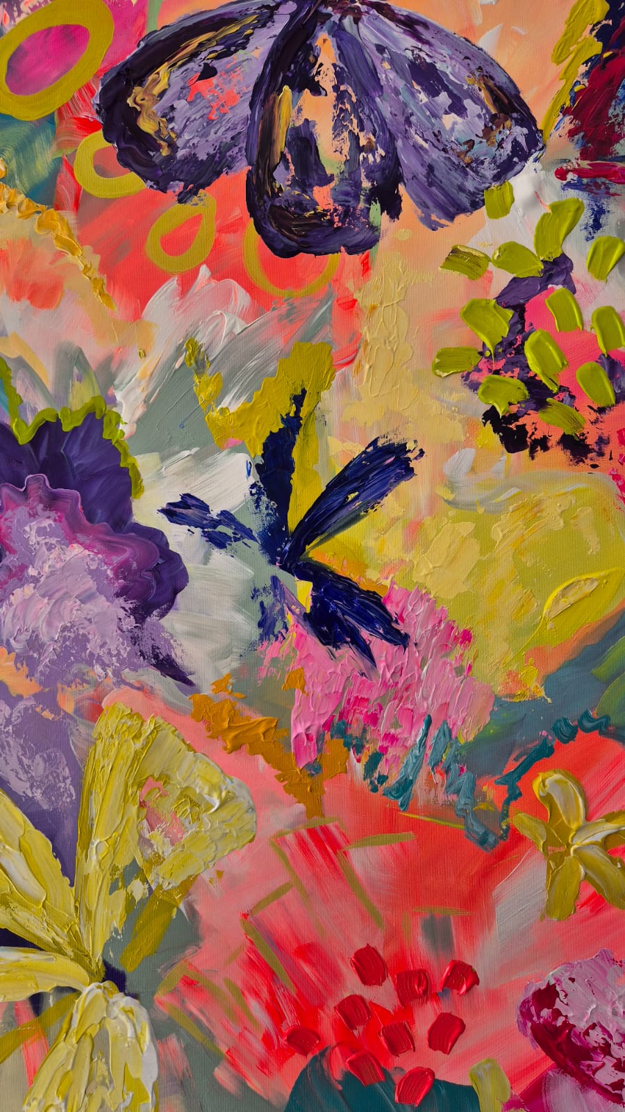 '- SOLD - "Pina Colada's" - 110cm x 180cm - Acrylic On Canvas - Image 15