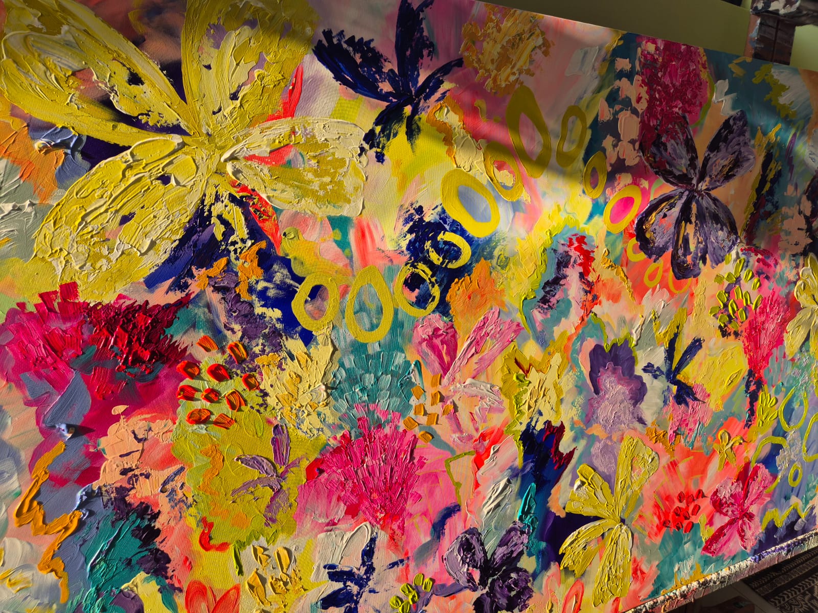 '- SOLD - "Pina Colada's" - 110cm x 180cm - Acrylic On Canvas - Image 12