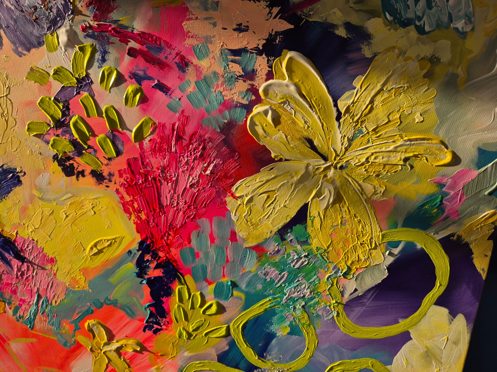 '- SOLD - "Pina Colada's" - 110cm x 180cm - Acrylic On Canvas - Image 11
