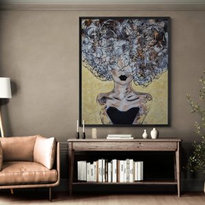 '- SOLD - "Aurum Luxe" (Latin for "Golden Light") - 100 x 120cm - Mixed Media