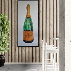 '- SOLD - "Golden Bubbles" - 60 x 130cm - Acrylic On Canvas