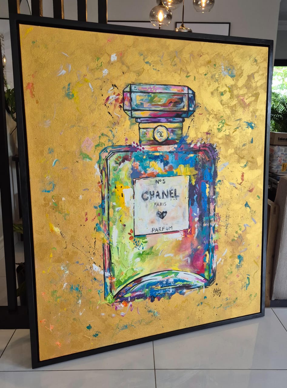 '- SOLD - "Gorgeous" - 100 x 120cm - Acrylic On Canvas - Framed In Black - Image 8