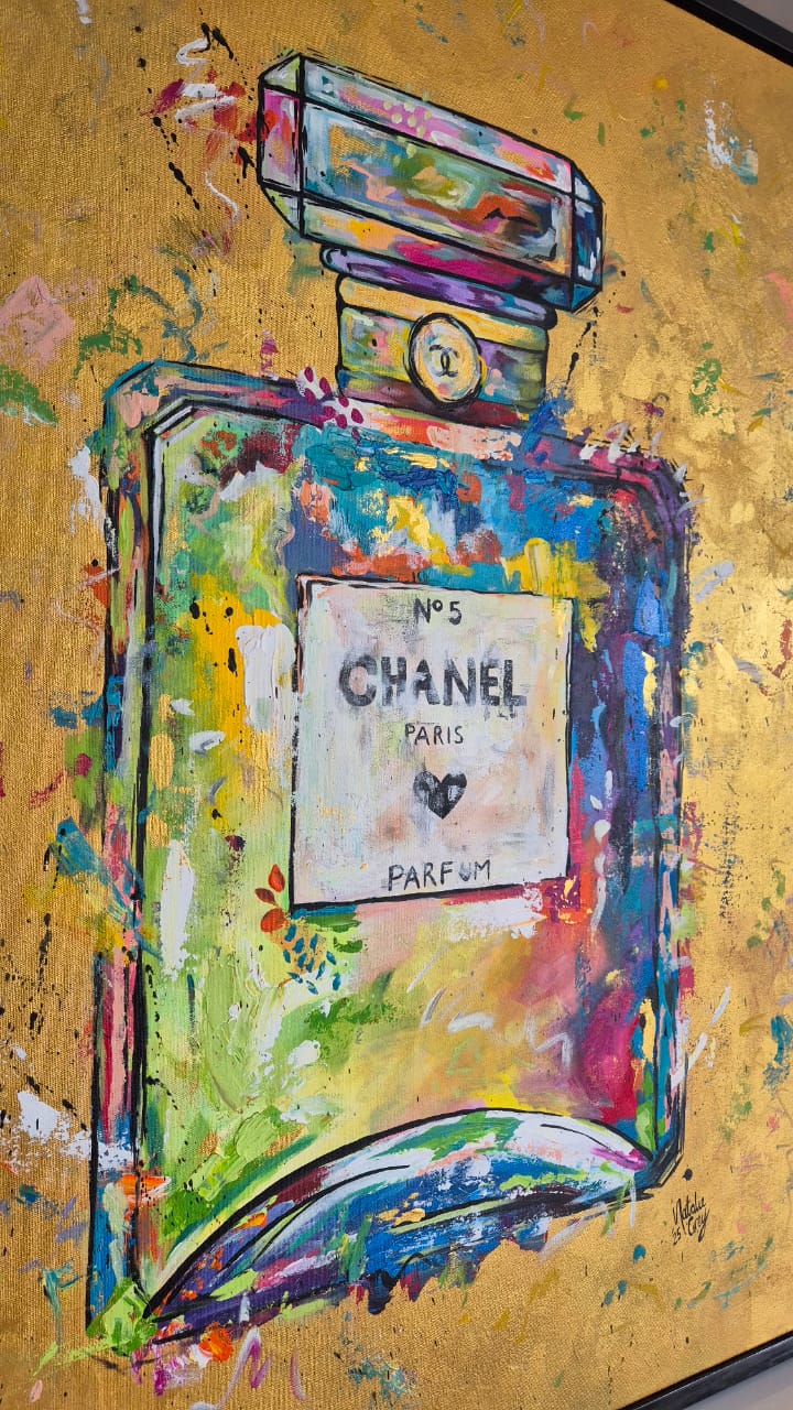 '- SOLD - "Gorgeous" - 100 x 120cm - Acrylic On Canvas - Framed In Black - Image 3