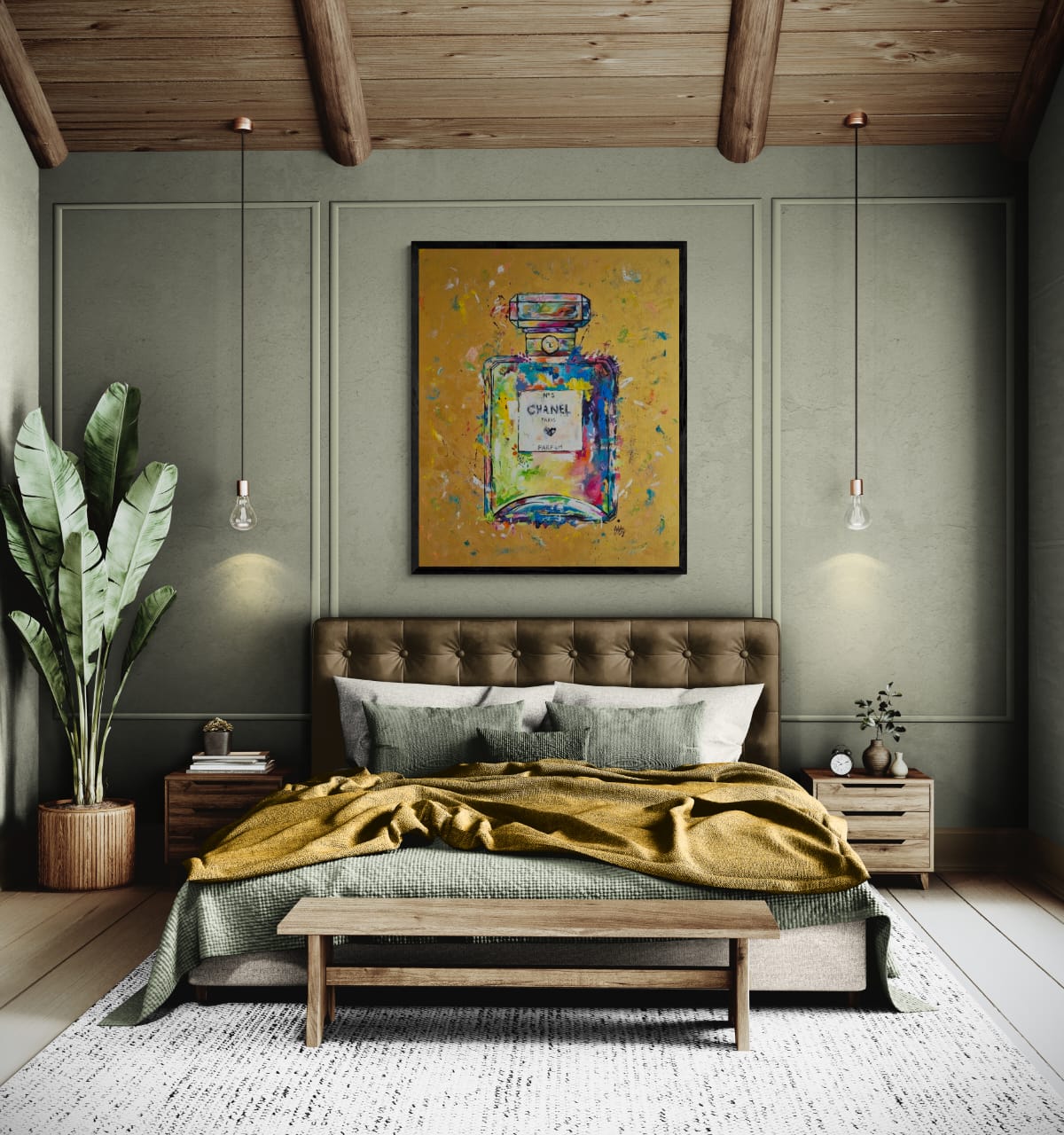 '- SOLD - "Gorgeous" - 100 x 120cm - Acrylic On Canvas - Framed In Black - Image 2