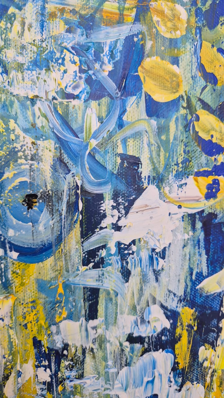 '- SOLD - "Tides of Texture" - 59.5cm x 84cm - Acrylic On Canvas - Image 13