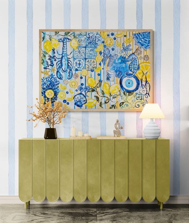 '- SOLD - "How Lucky Are We?" - 119.5cm x 84cm - Acrylic On Canvas