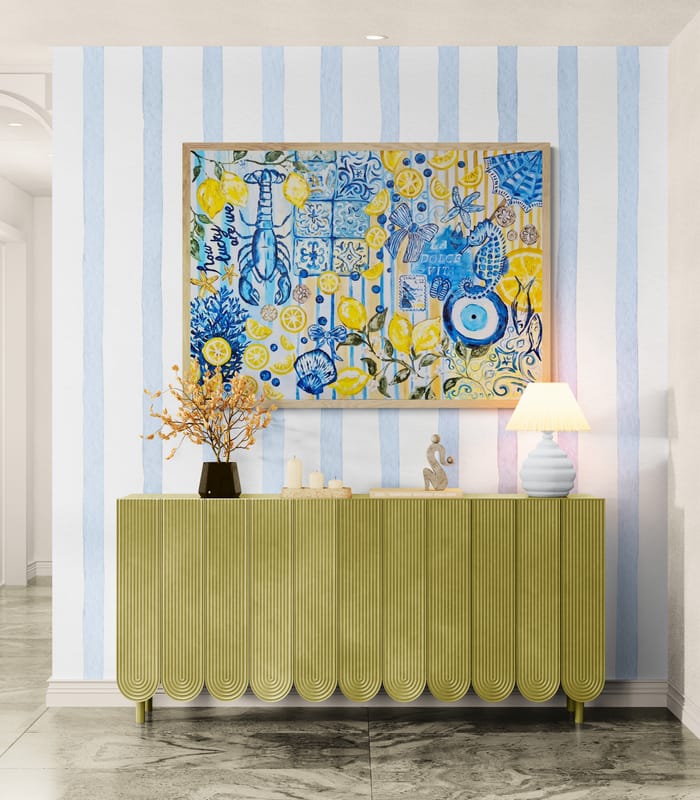 '- SOLD - "How Lucky Are We?" - 119.5cm x 84cm - Acrylic On Canvas - Image 4