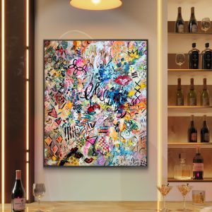'- SOLD - "Good Vibes" - 100 x 120cm - Acrylic On canvas