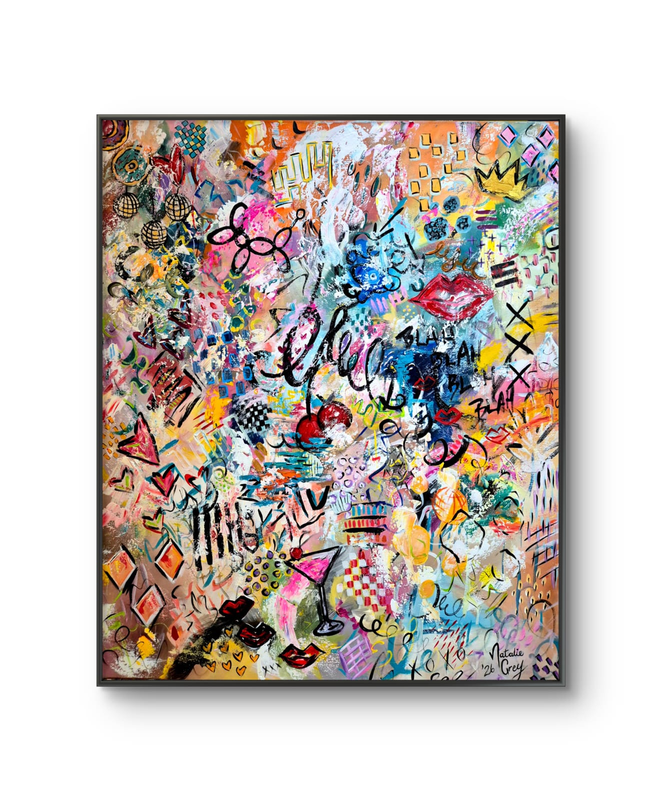 '- SOLD - "Good Vibes" - 100 x 120cm - Acrylic On canvas - Image 3
