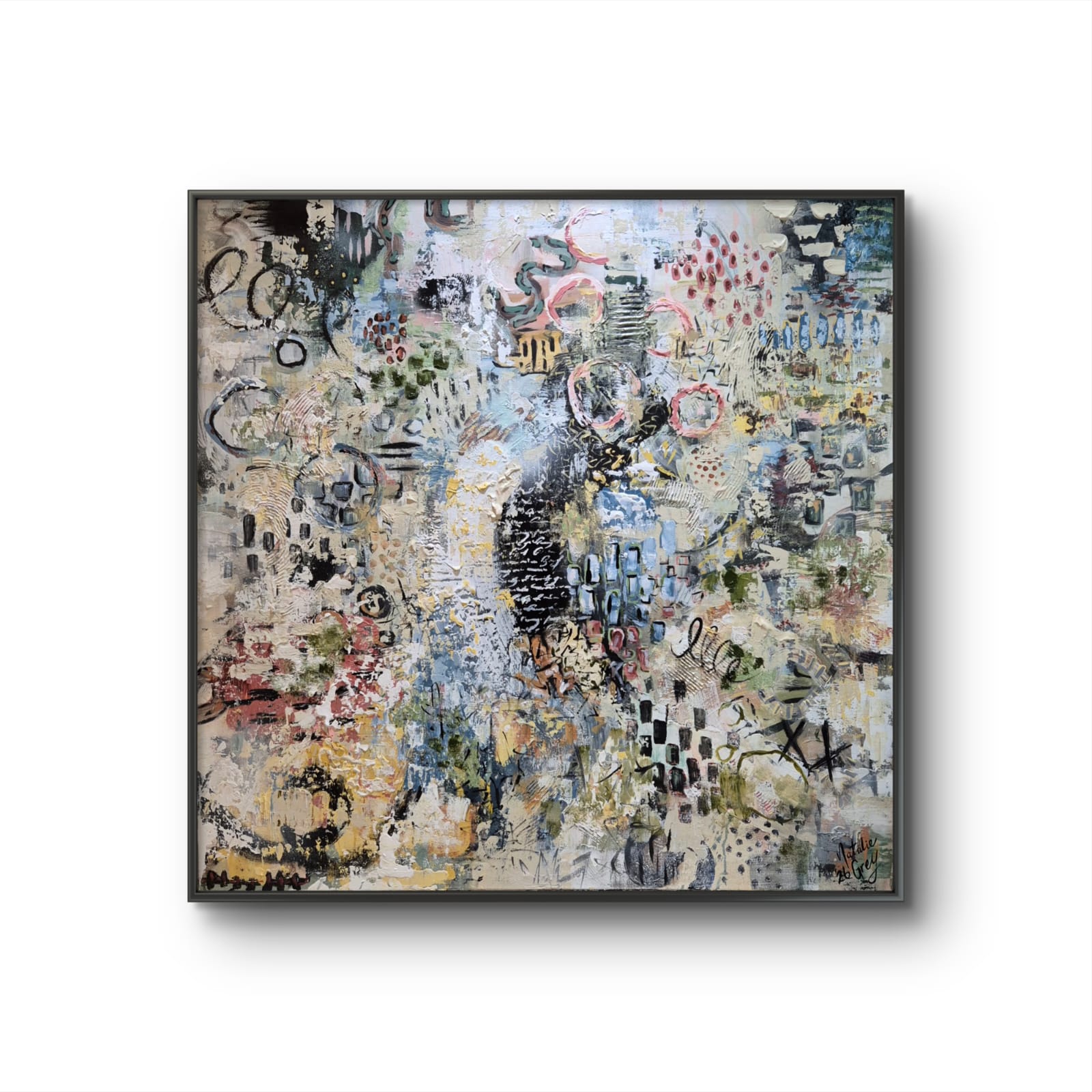 "Addicted" - 120 x 120cm - Acrylic on canvas - Unframed - Image 13