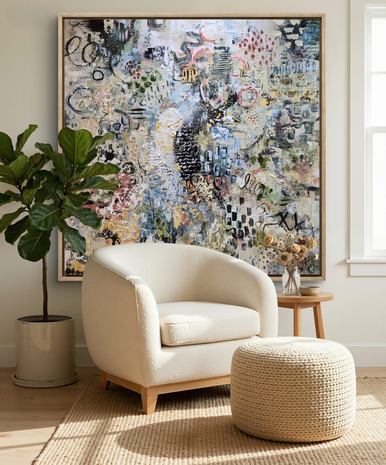 "Addicted" - 120 x 120cm - Acrylic on canvas - Unframed - Image 10