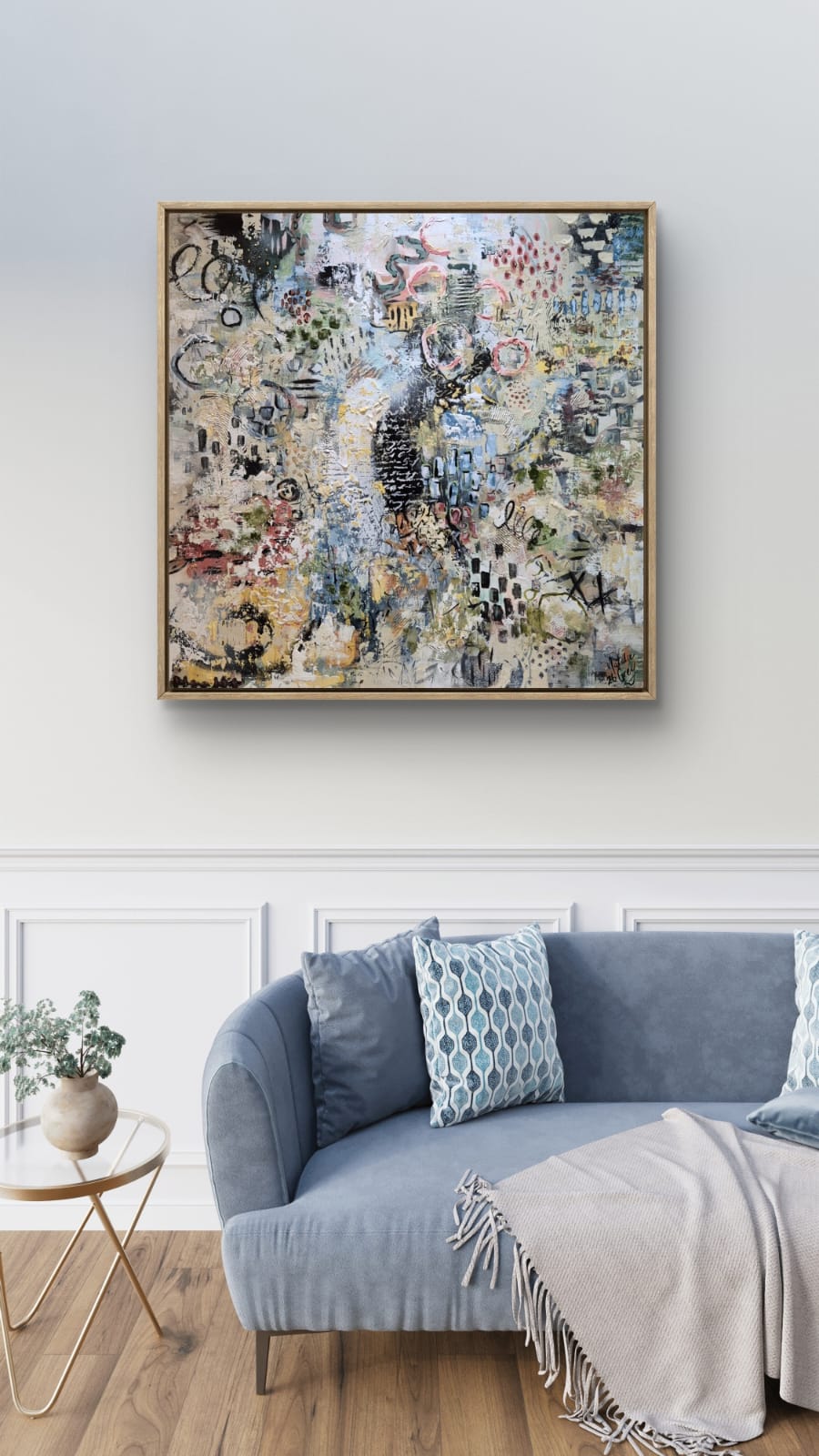"Addicted" - 120 x 120cm - Acrylic on canvas - Unframed - Image 8