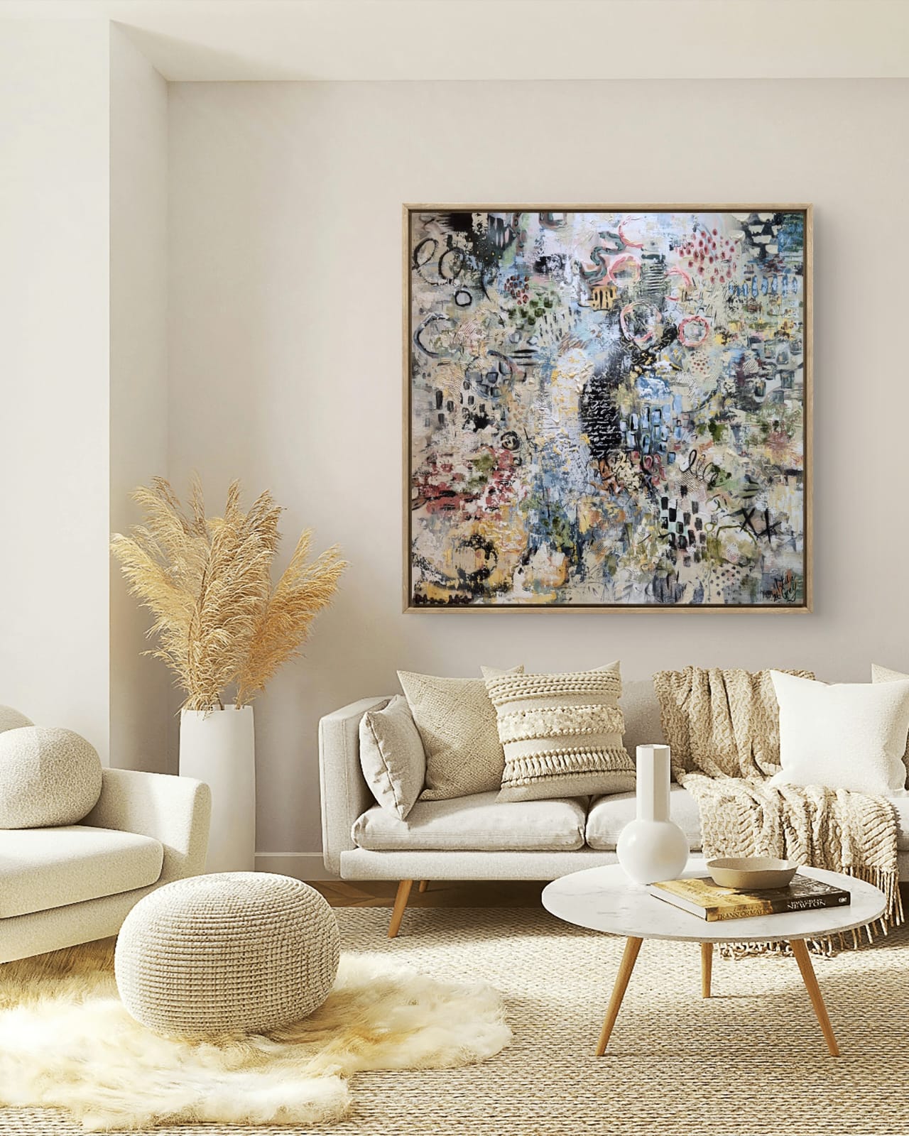 "Addicted" - 120 x 120cm - Acrylic on canvas - Unframed - Image 5