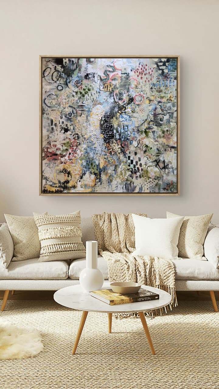 "Addicted" - 120 x 120cm - Acrylic on canvas - Unframed - Image 6