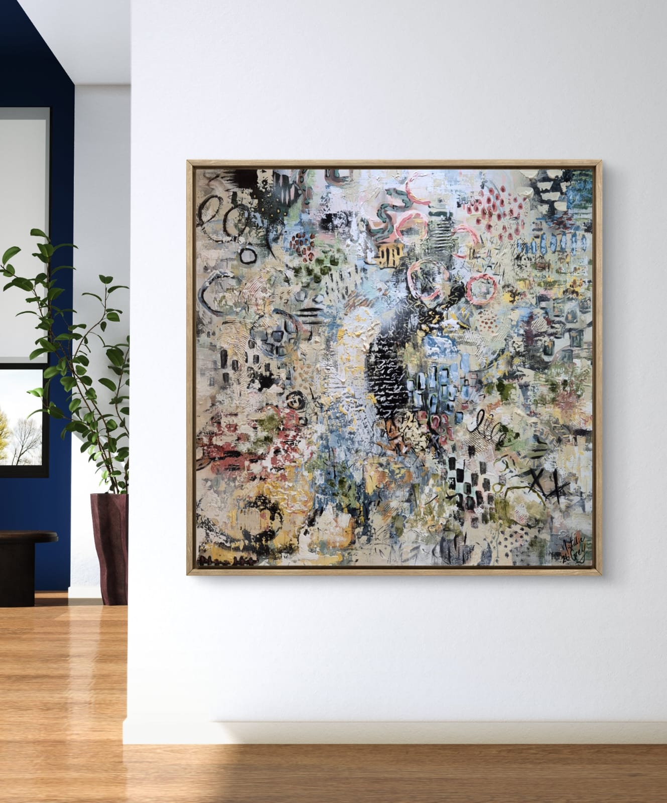 "Addicted" - 120 x 120cm - Acrylic on canvas - Unframed - Image 2