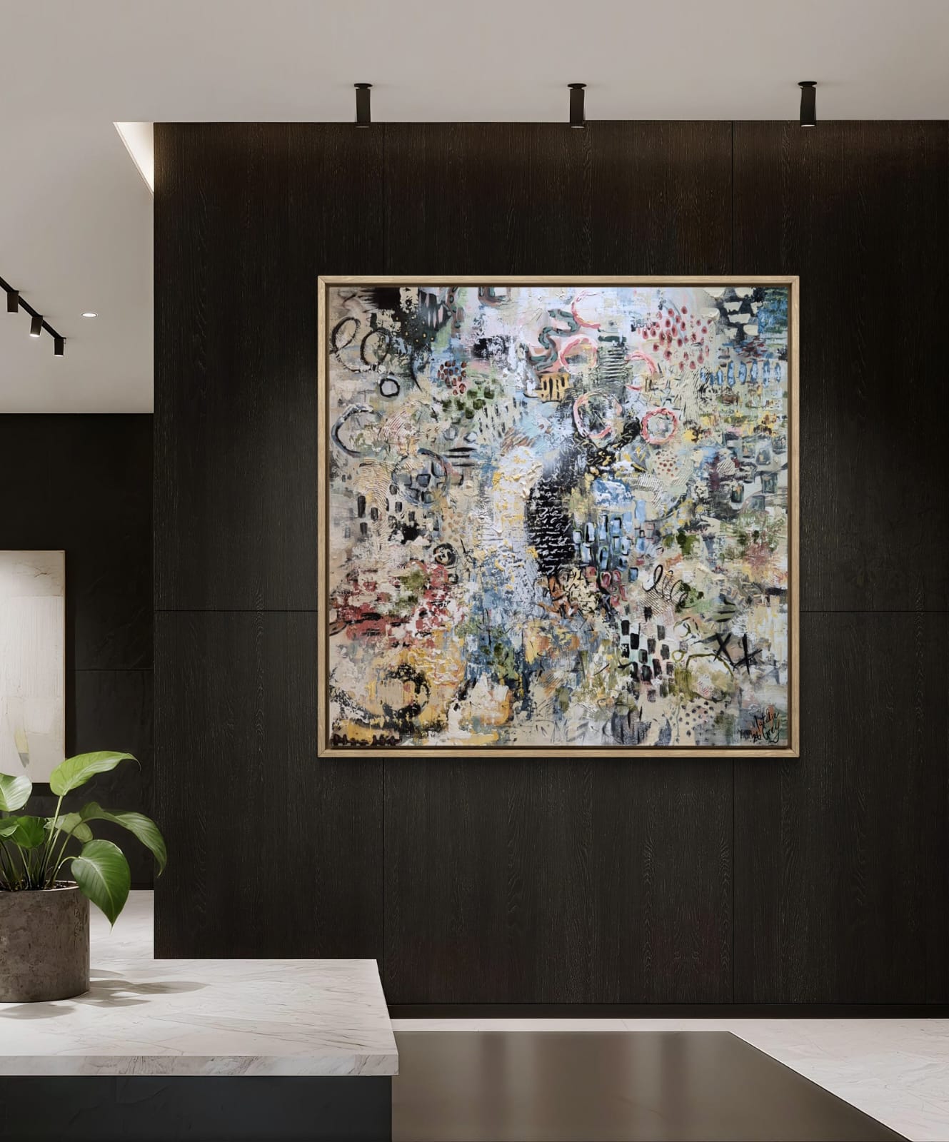 "Addicted" - 120 x 120cm - Acrylic on canvas - Unframed - Image 3