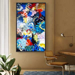 '- SOLD - "Electric Tide" - 90 x 152cm - Acrylic On Canvas