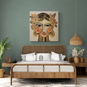 '- SOLD - "Zingara Kween" - 100 x 100cm - Acrylic on Canvas