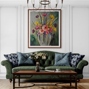 '- SOLD -"Birthday Blooms" - 100 x 120cm - Acrylic on Canvas