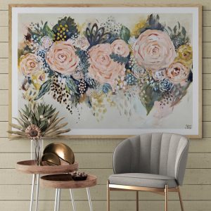 '- SOLD - "A Melody of Blooms" - 100 x 150cm - Acrylic on Canvas