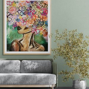 "Blooming Beautiful" - 100 x 120cm - Acrylic On Canvas