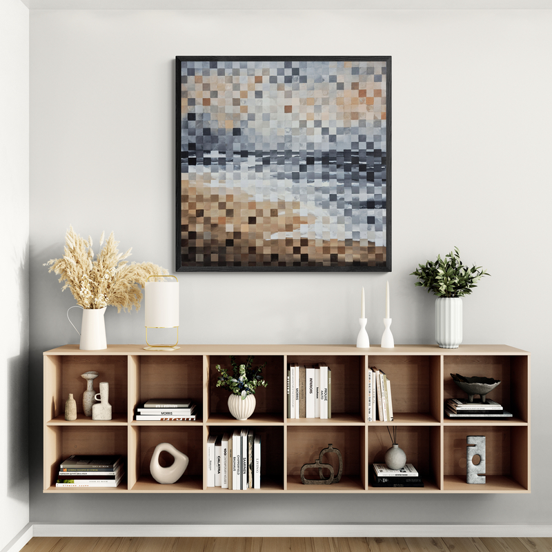 '-SOLD - "Sea Of Solace" - 100 x 100cm - Acrylic On Canvas