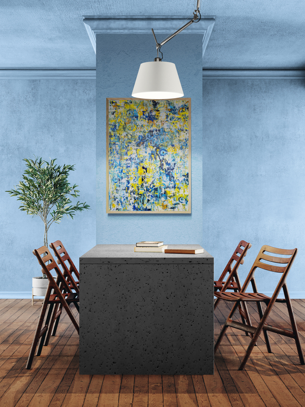 '- SOLD - "Tides of Texture" - 59.5cm x 84cm - Acrylic On Canvas - Image 3