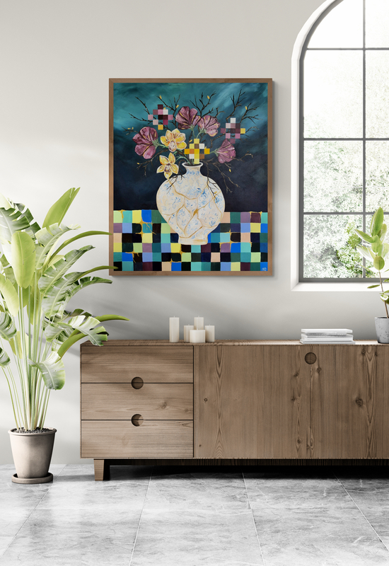 "Kintsugi" - 100 x 120cm - Acrylic On Canvas - Image 12