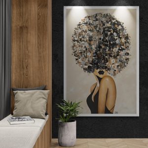 '-SOLD - "Party Girl - Beautiful Things" - 100 x 150cm - Acrylic on Canvas